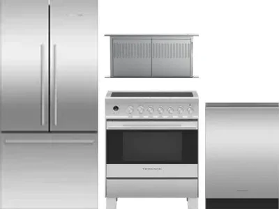 4 Piece Package Includes Refrigerator, Range, Hood And Dishwasher